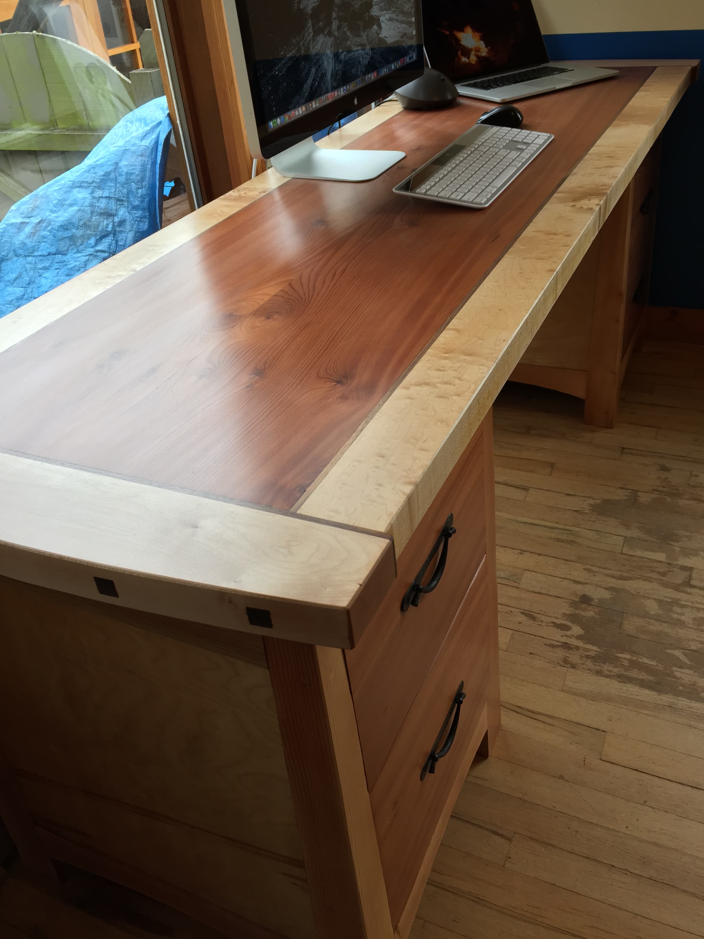 Cherry & Maple Desk